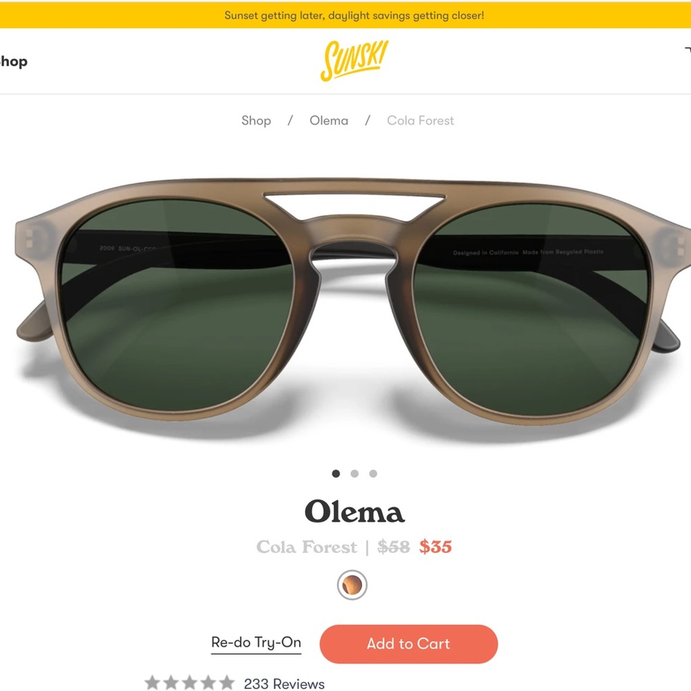 Sunski Olema sunglasses